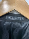 WULFUL Men 2 Piece Slim Fit Suit Set One Button Blazer Jacket Pants Size M Black