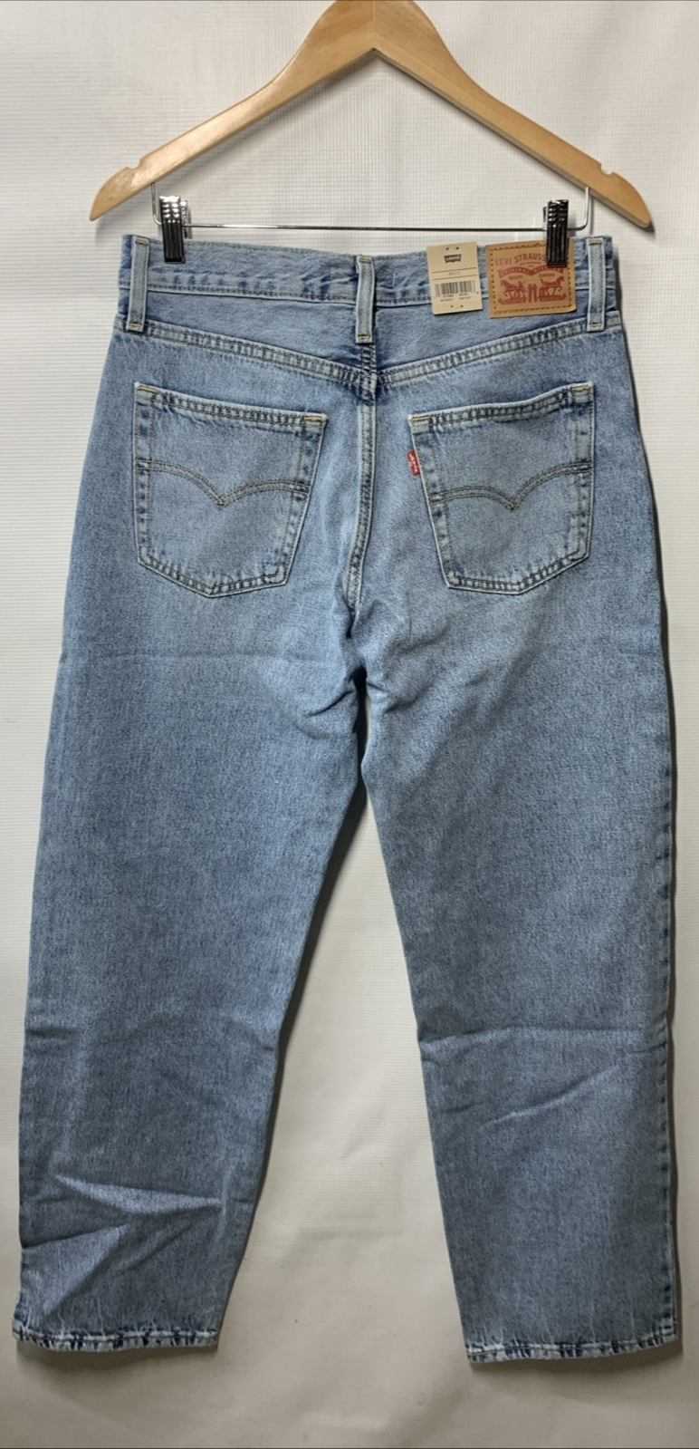 Levi's Women's 94 Baggy Jeans Mid Rise Straight Leg Long Pants w/Pockets 28x31
