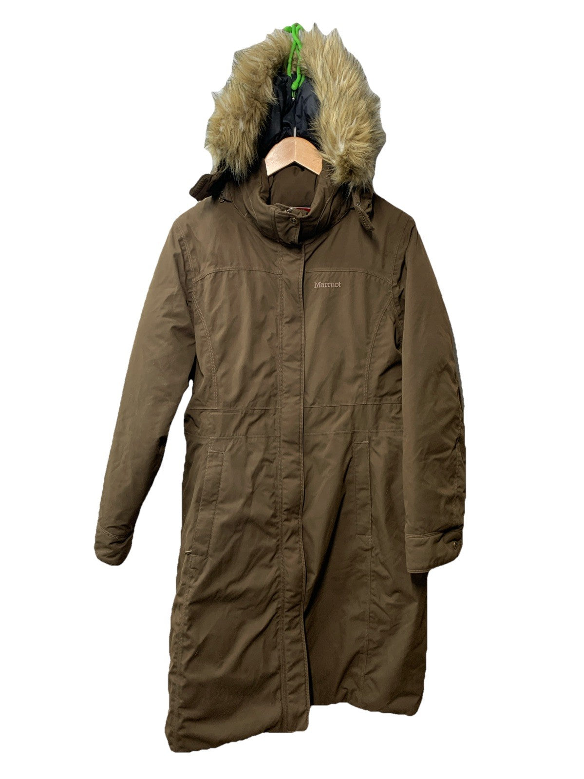 MARMOT Varma Jacket Long Sleeve Hooded 650 Fill with Pockets Size Large