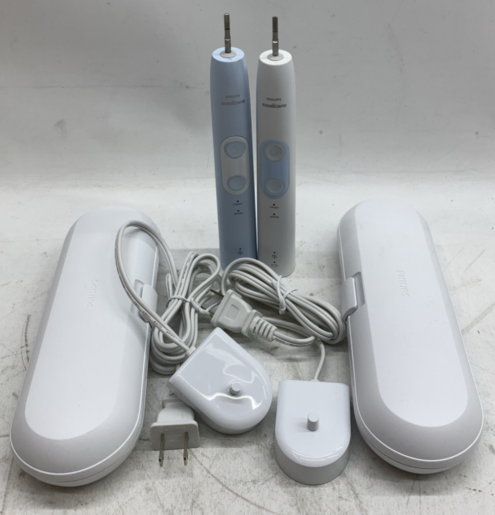 Philips Sonicare Optimal Clean Rechargeable HX686P & HX686F LOT of 2 - FOR PART