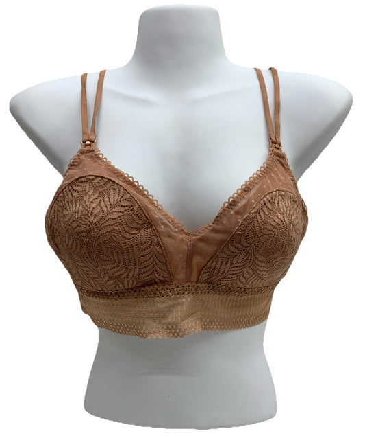 MOMANDA Lace Nursing Bra Wirefree Padded Breastfeeding Maternity Bras Size Large