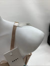 DKNY Superior Lace Balconette Bra Underwire Size 38C Beige DK4500 Lined Cups