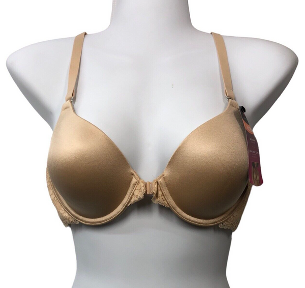Maidenform One Fab Fit Full Coverage Racerback Underwired Bra 38C Beige 07112