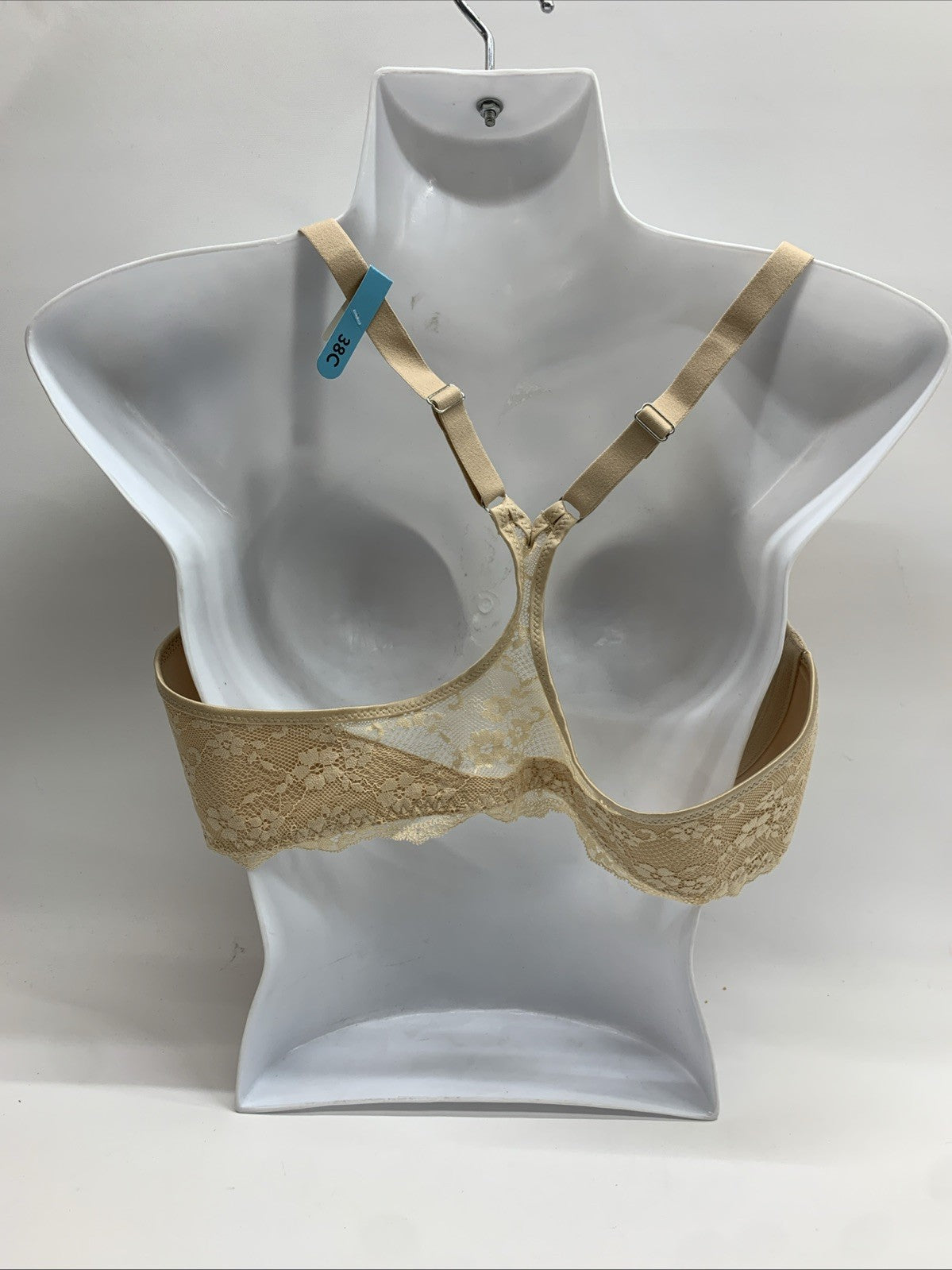 Maidenform One Fab Fit Full Coverage Racerback Underwired Bra 38C Beige 07112