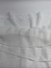 Calvin Klein Women's Short Sleeve Jaquard V-nevk Top White W4DAQ679 Size 3X