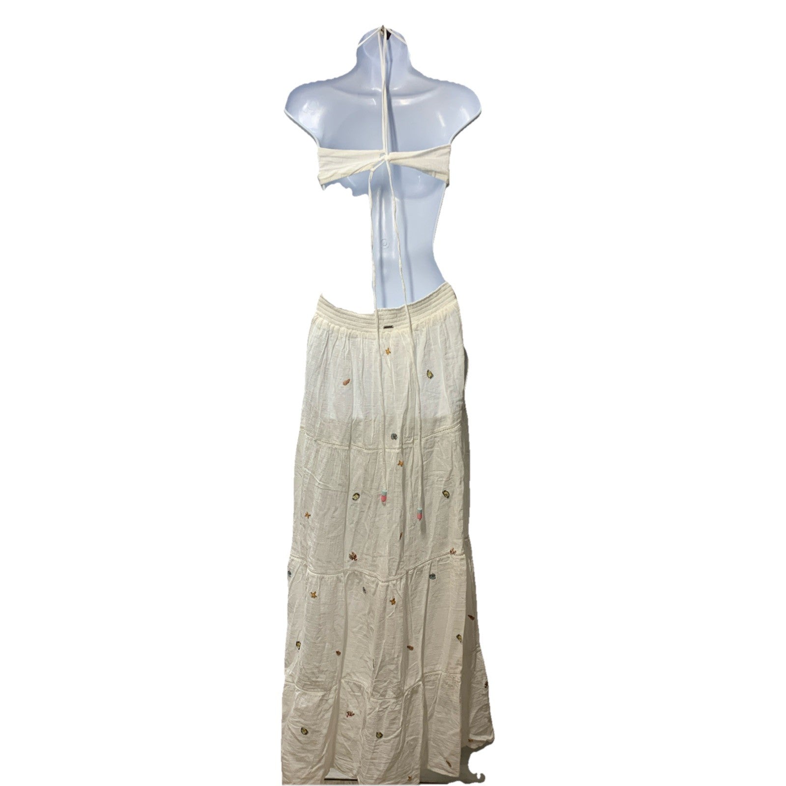 Maaji Freya Maxi Dress Sea Life Cocktail, Wedding Summer Resort Large White