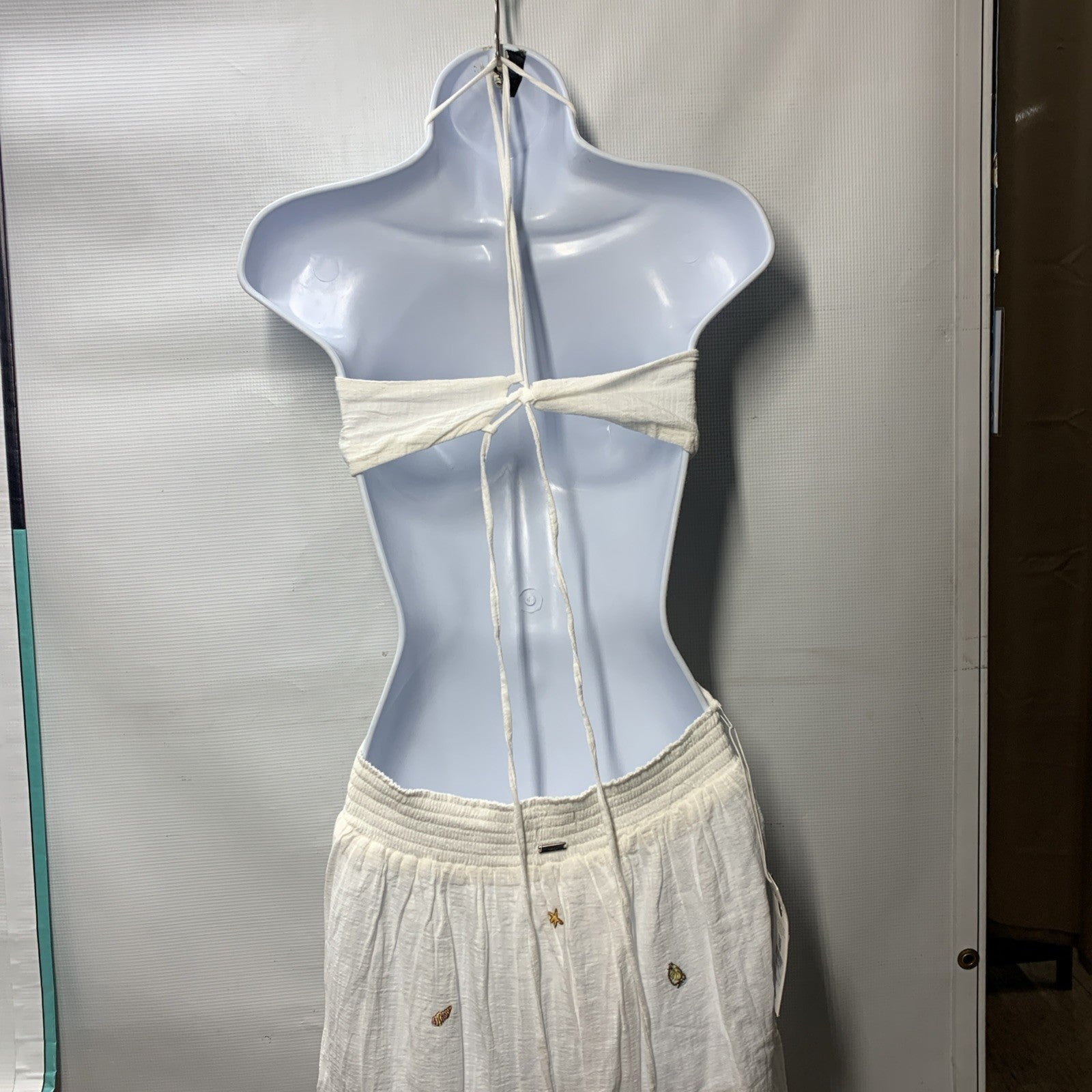 Maaji Freya Maxi Dress Sea Life Cocktail, Wedding Summer Resort Large White