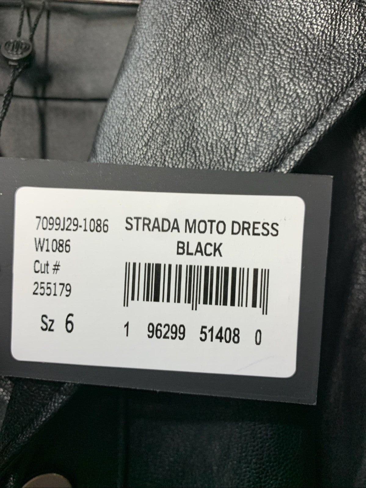 Paige Strada Moto Dress Women's Black Belted Zip Pockets Long Sleeve Size 6