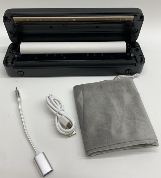 Portable Printer M833 Black for Travel Bluetooth Thermal Supports 8.5 x 11 Inch
