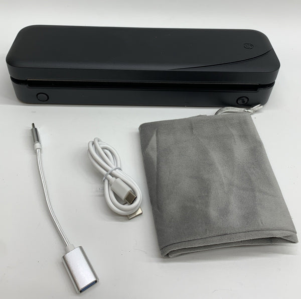 Portable Printer M833 Black for Travel Bluetooth Thermal Supports 8.5 x 11 Inch