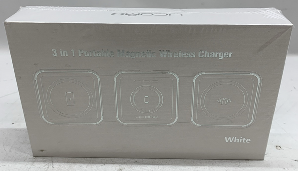 UCOMX Nano 3 in 1 Portable Magnetic Wireless Charger Black for Multple Device