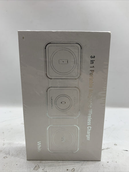 UCOMX Nano 3 in 1 Portable Magnetic Wireless Charger Black for Multple Device