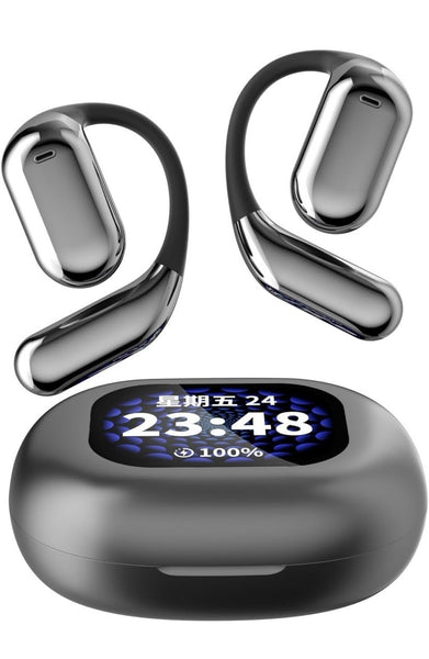 Intelligent Touch Screen Open Ear Bluetooth 5.4 Headphones Over The Ear Earbuds