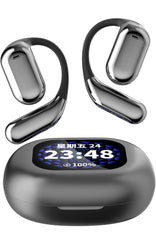 Intelligent Touch Screen Open Ear Bluetooth 5.4 Headphones Over The Ear Earbuds