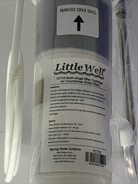 iSpring LittleWell FCT10 Multi-stage Filter Cartridge fr Countertop Water Filter