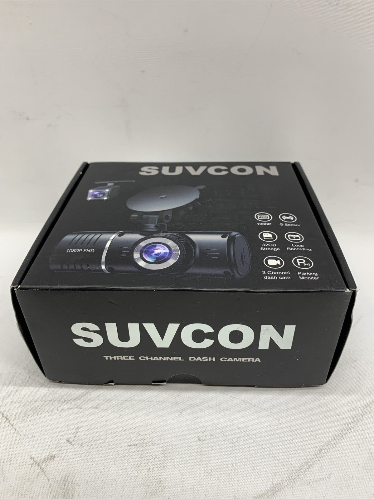 Suvcon Car Dash Cam 1080P Dash Camera 3 Channel Car Camera G-sensor 32gb Storage