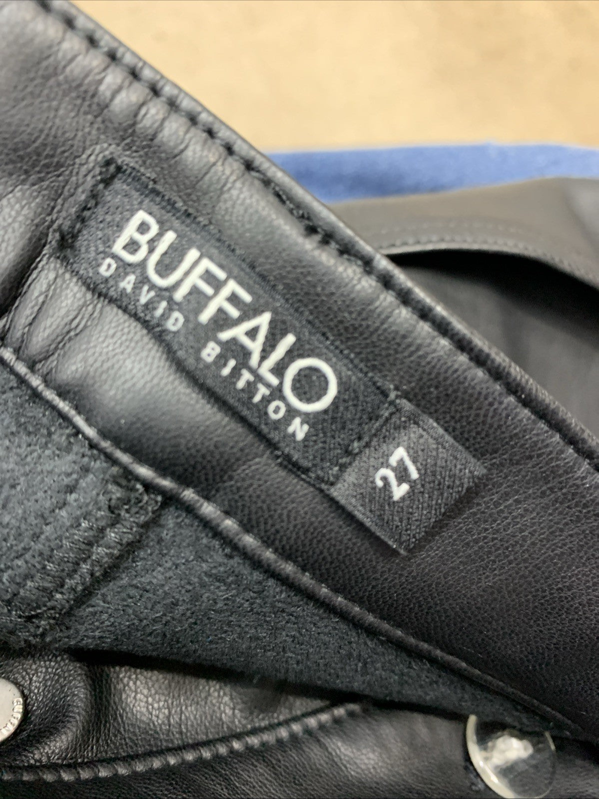 Buffalo David Bitton Women's Hi Rise Straight Jean BL15851 Pant Size 27 Black