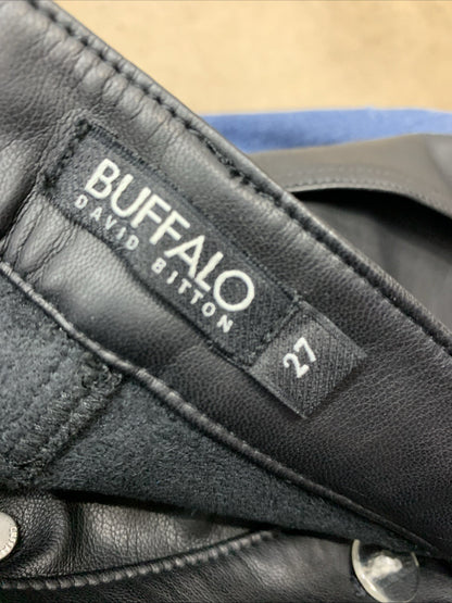 Buffalo David Bitton Women's Hi Rise Straight Jean BL15851 Pant Size 27 Black