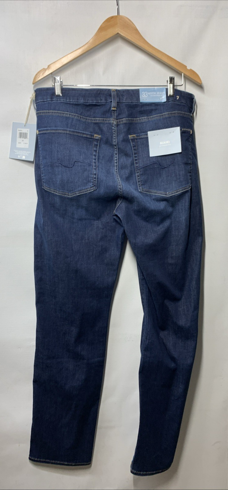 7 for All Mankind B(Air) Women's Kimmie Straight Leg Jeans 7E040C44 Pant Size 33