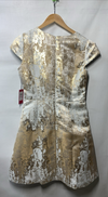 Vince Camuto Women’s Jacquard Cap Sleeve V-Neck Fit and Flare VC1M8228 Size 6