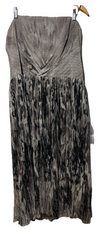 Dress The Population Cocktail Party Women Silver Nadine Strapless Dress Size XL