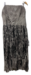 Dress The Population Cocktail Party Women Silver Nadine Strapless Dress Size XL
