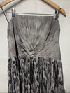 Dress The Population Cocktail Party Women Silver Nadine Strapless Dress Size XL