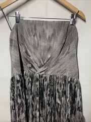 Dress The Population Cocktail Party Women Silver Nadine Strapless Dress Size XL