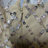 Adrianna Papell Short Sleeve Grid Beaded Gown with Intricate Beading Size 4