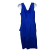 Alex Evenings Sleeveless Dress V-neck Royal Blue Formal Wedding 134005 Size 10