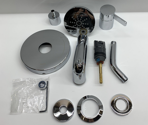 Gerber D511030TC Amalfi Tub and Shower Trim Package Wall Mount 1-Handle - Chrome