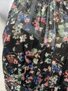 Adrianna Papell Gown Metallic Pleated Halter Floral Maxi Sleeveless Size 10