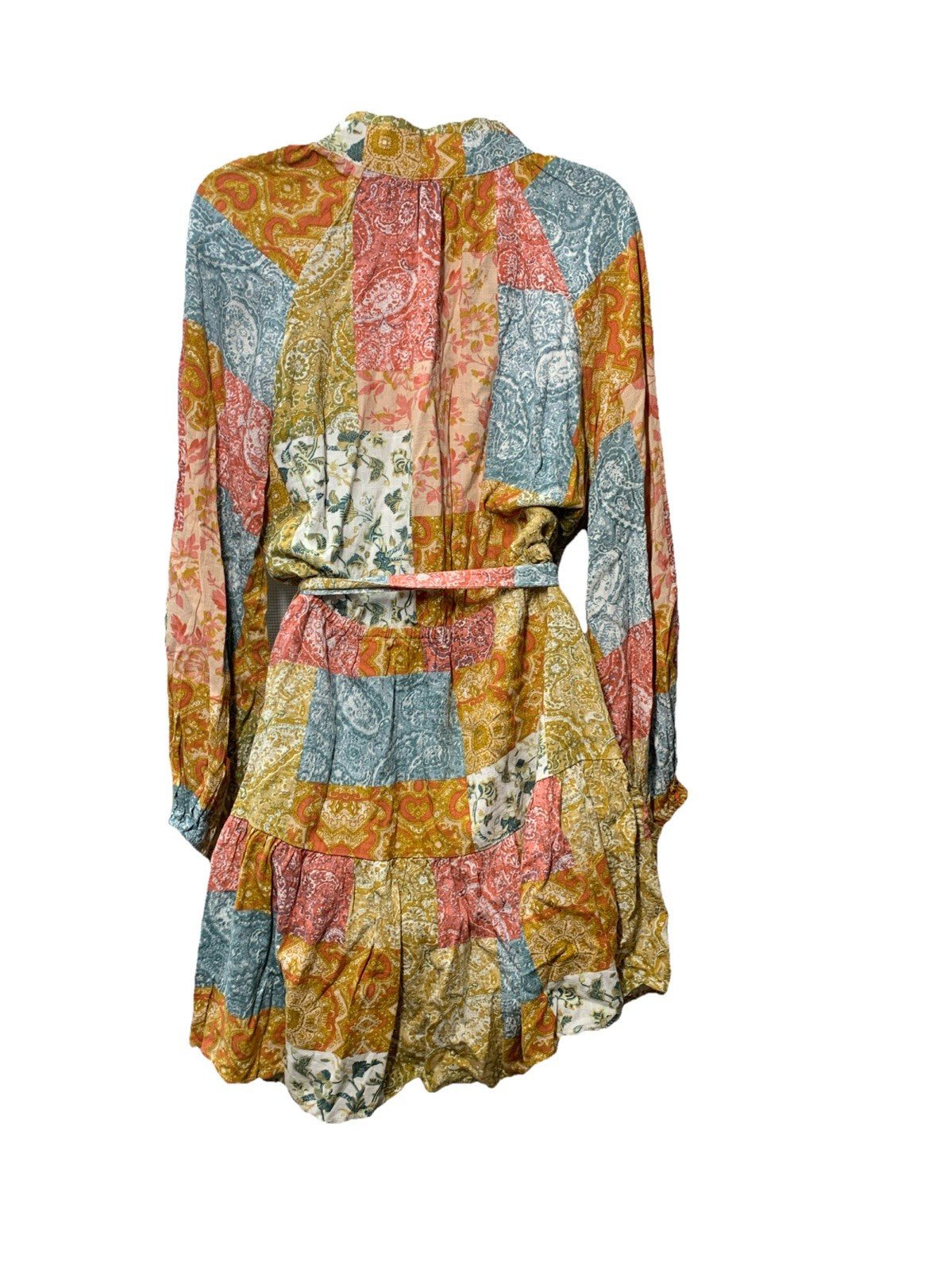 Petal & Pup Women Silante Long Sleeve Mini Dress Button Tie TFE7125-7-PP Size 10
