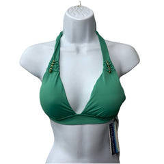 ISABELLA ROSE Womens Belmore Beaded Halter Bikini Top Swimwear Halter Size Small
