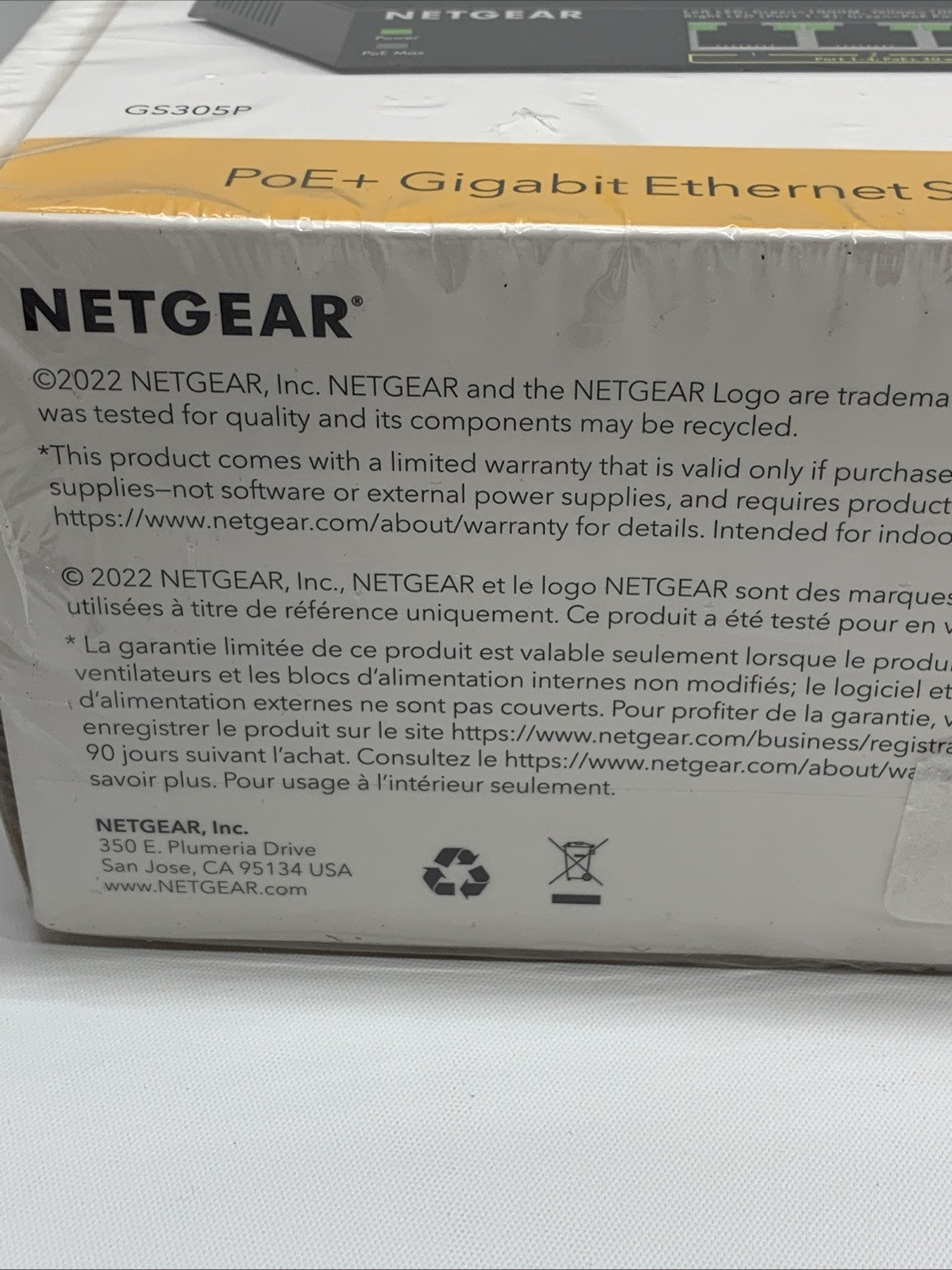 NETGEAR Business 5 Port Gigabit Ethernet PoE Unmanaged Switch 4 x PoE+ @ 63W