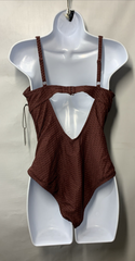 S3 Swim Women's Underwire One Piece Swimsuit Size Medium Swimwear Sangria 603