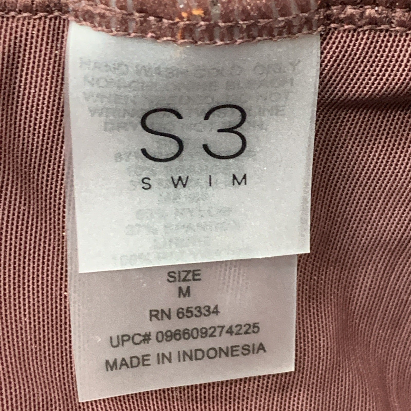 S3 Swim Women's Underwire One Piece Swimsuit Size Medium Swimwear Sangria 603