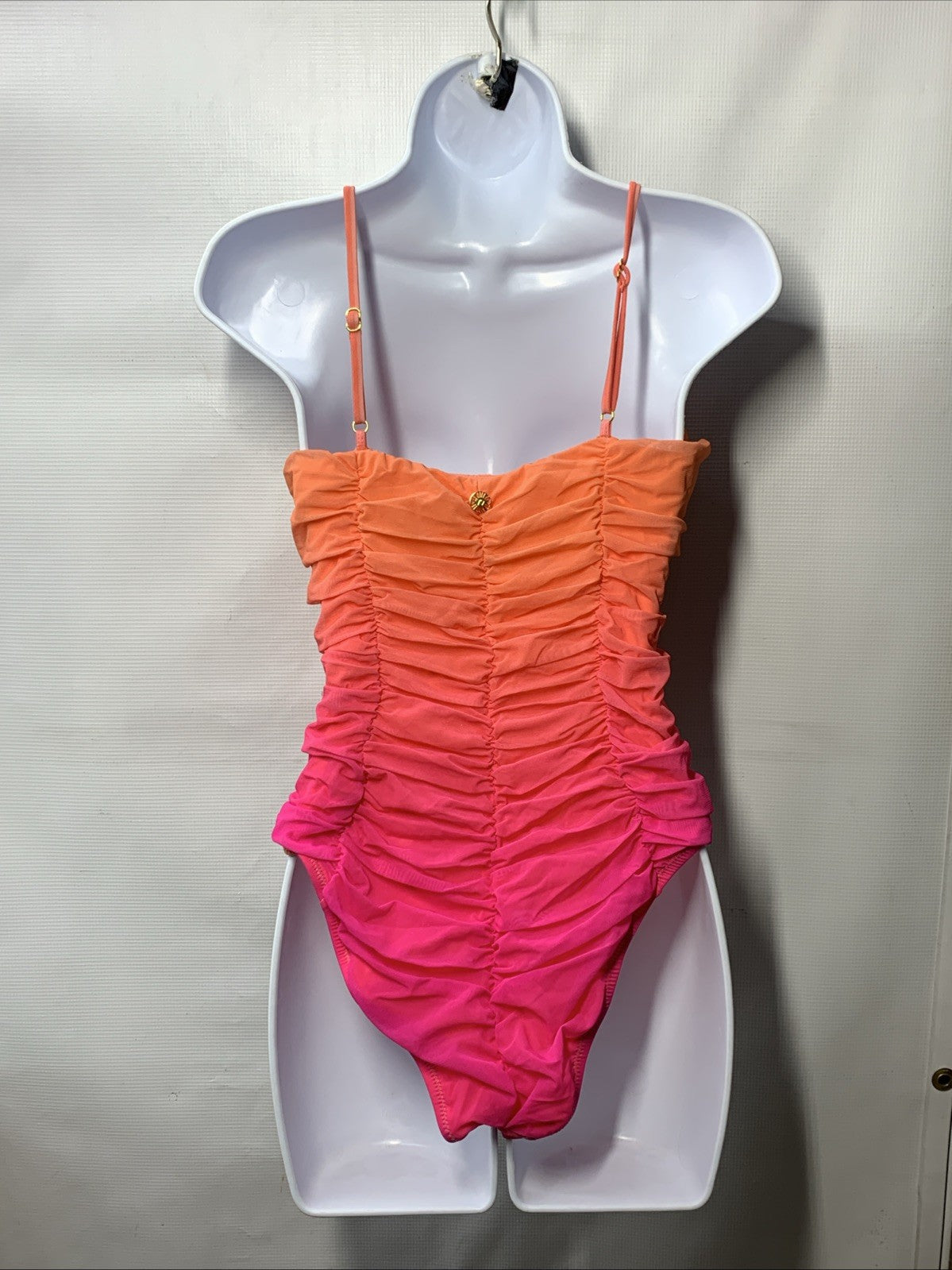 Sunshine 79 Women's Plunge Mio One Piece Swimsuit V-plunge Neckline Size 10