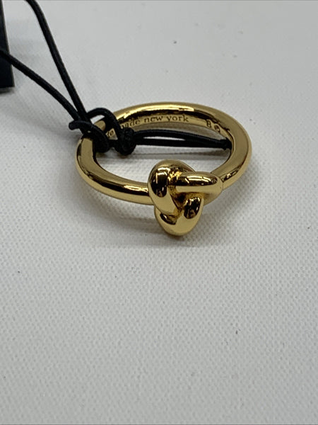 Kate Spade New York Double Knot Ring 700 Gold Size 8 Everyday Wear Casual Classi