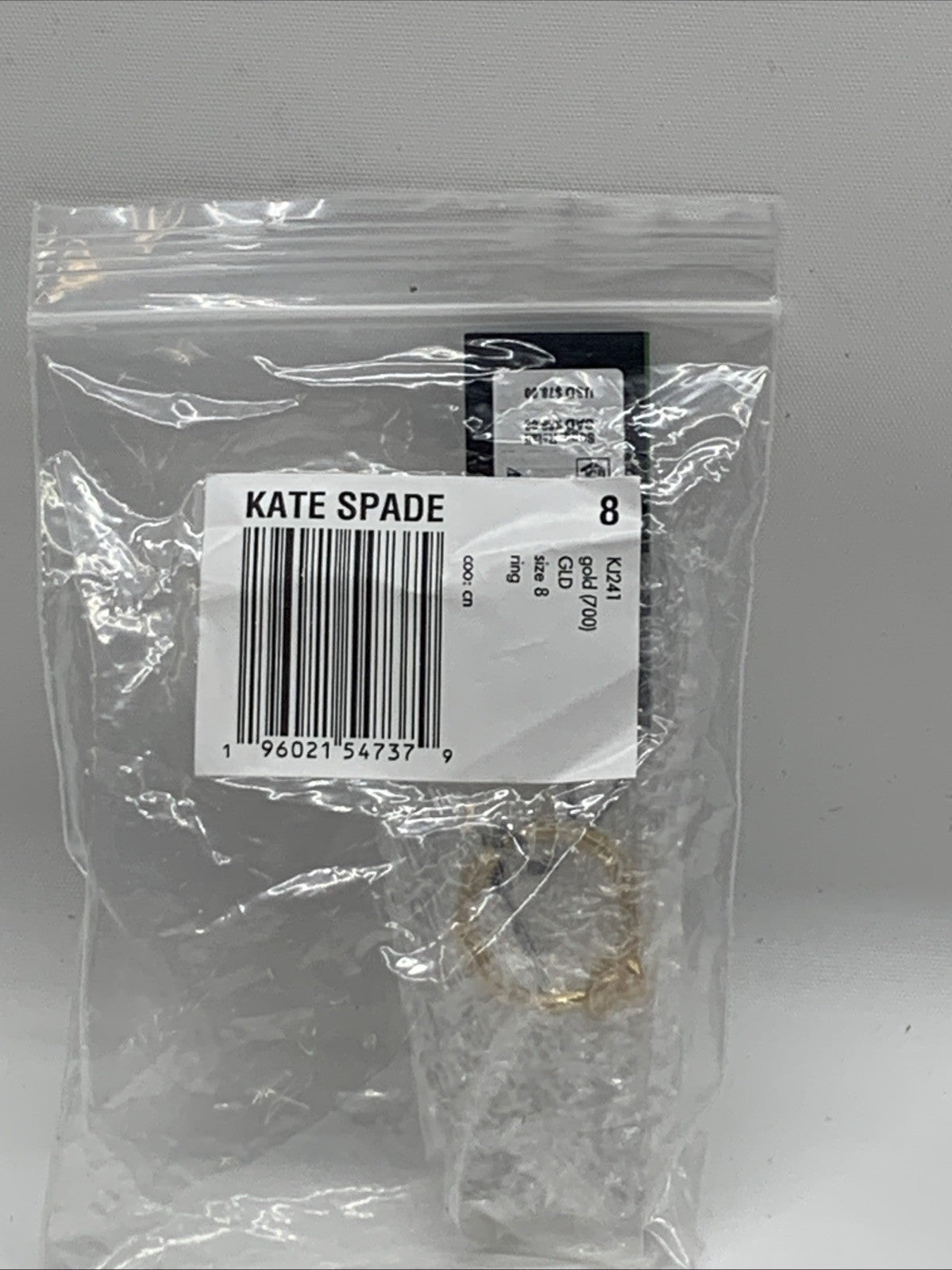 Kate Spade New York Double Knot Ring 700 Gold Size 8 Everyday Wear Casual Classi