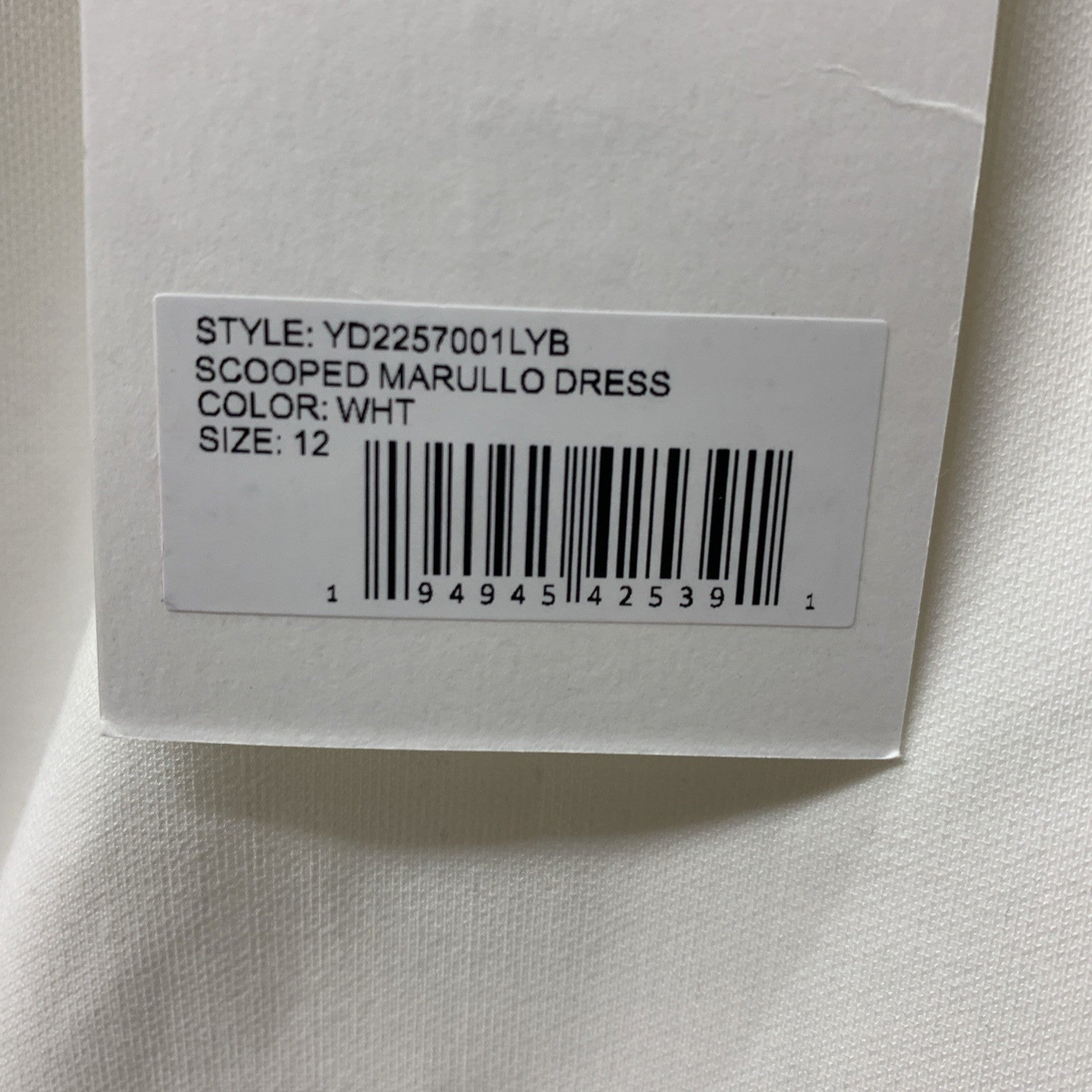 Likely Scooped Marullo Dress Sleeveless with Ostrich Feathers Size 12 White