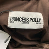 Princess Polly Lukea Long Sleeve Mini Dress Low Tie Back Tie Fully Lined 2 Brown