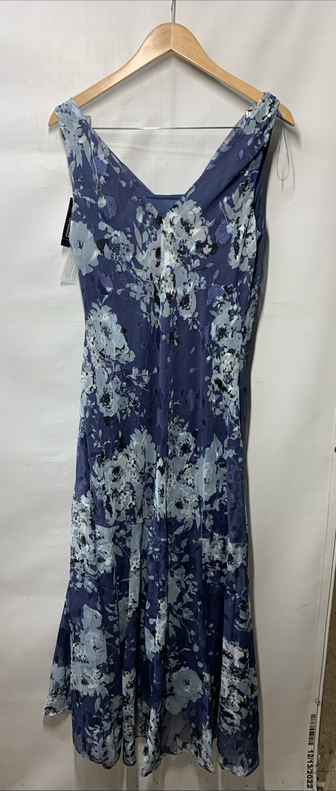 Alex Evenings Formal Sleeveless Cowl Neck Floral Print Gown with Shawl Size 10