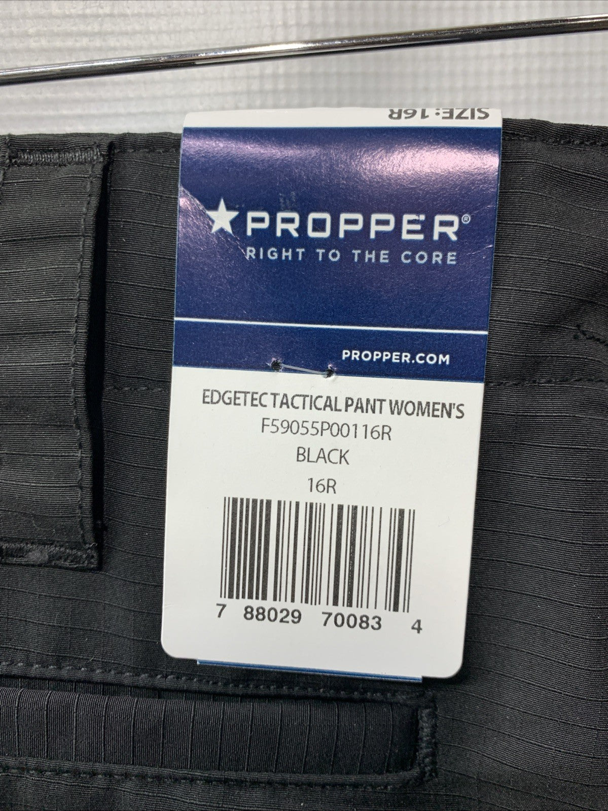 Propper Women’s EdgeTec Tactical Pant Lightweight Ripstop with Pockets 16R Black
