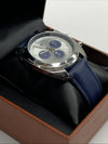 Gianello Mens GNL7731SS Tri Faux Chrono Blue Case Blue Strap Watch NEEDS BATTERY