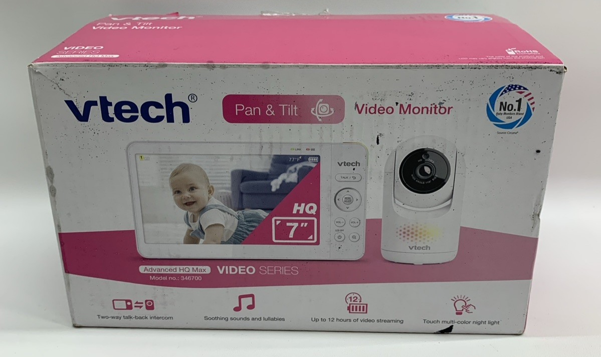 VTech 346700 Pan & Tilt Baby Video Monitor/Nursery Camera Advanced HQ Max White