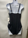 La Blanca S021-0087 Plus Size Ruched One Piece Swimsuit Swimwear Black Size 16W