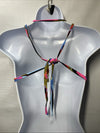 La Blanca Women Island Goddess Halter Bikini Swimsuit Top Floral Swimwear Size 8