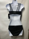 Spyder Women's Two Piece Swimsuit Midnight Black Swimwear Mid Rise Size Small