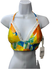 Sunshine 79 S737-0120 Triangle Halter Bikini Swimsuit Top Beach Swimwear Size 6